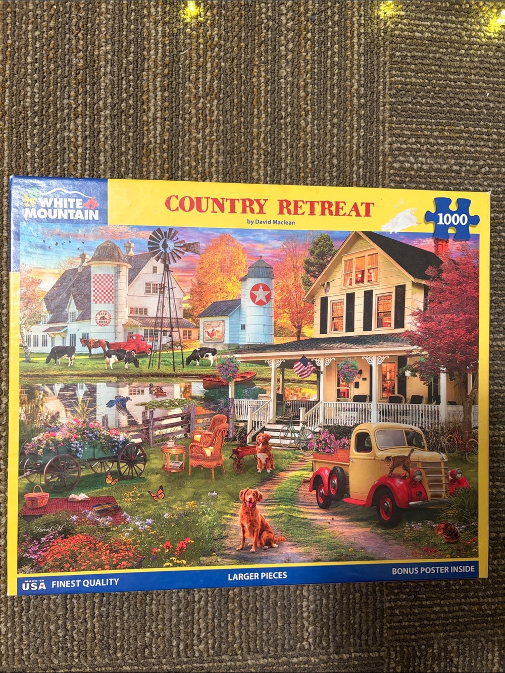 White Mountain Country Retreat 1000-Piece Jigsaw Puzzle 🧩